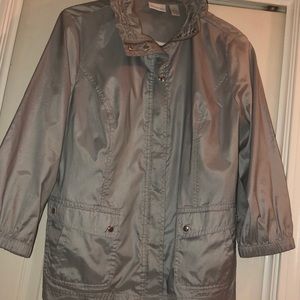 Zenergy by Chico's silver windbreaker